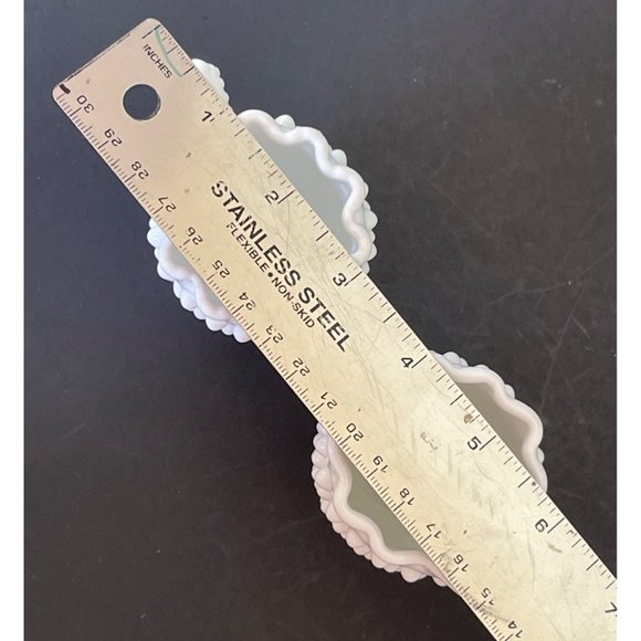 Fenton Creamer Sugar Hobnail Milk Glass Daisy Button Pattern 3" x 3.5" Vintage - Picture 3 of 5